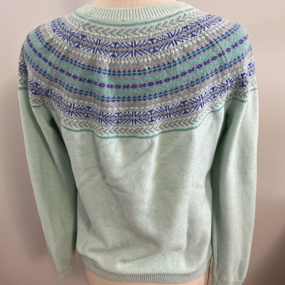 Talbots Fair Isle Yoke Sweater - Picture 4 of 6